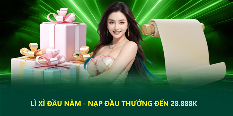 Chương trình lì xì đầu năm QQ88 nạp đầu thưởng lên đến 28.888k